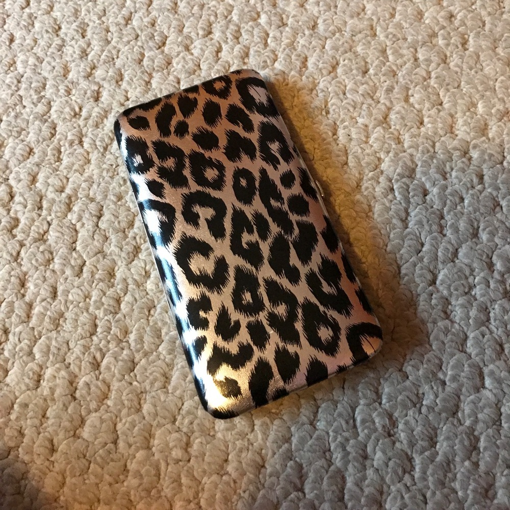 Leopard print wallet