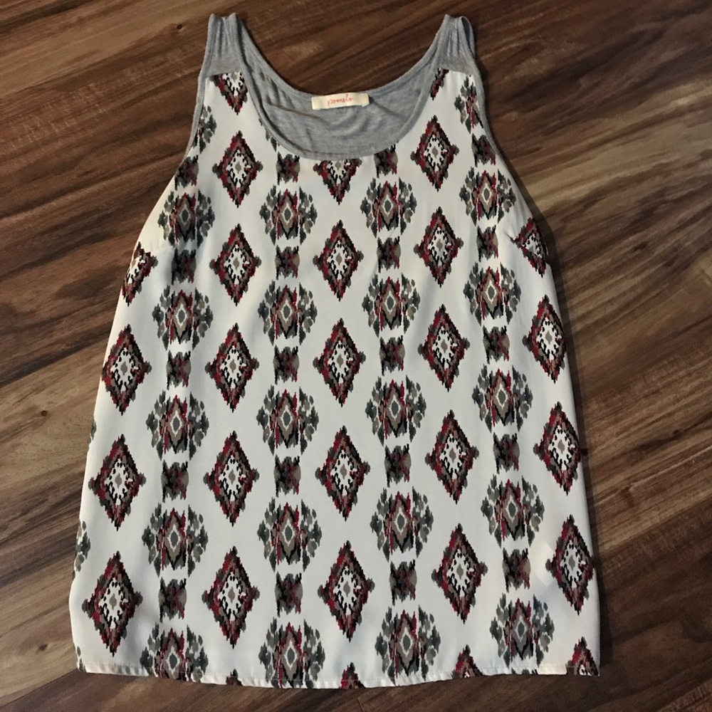 Aztec print Anthropologie top
