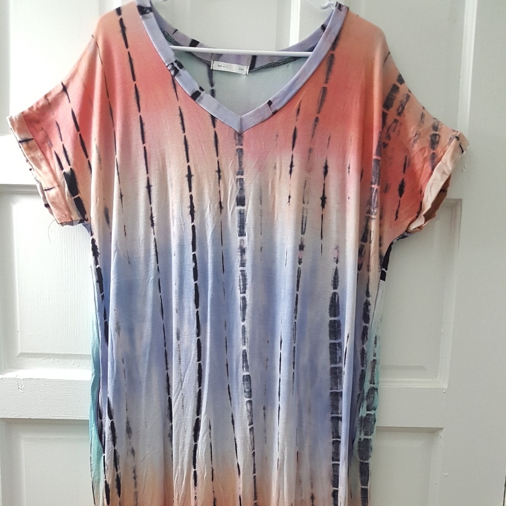 !SALE! Multi Color Tie Dyed Maxi