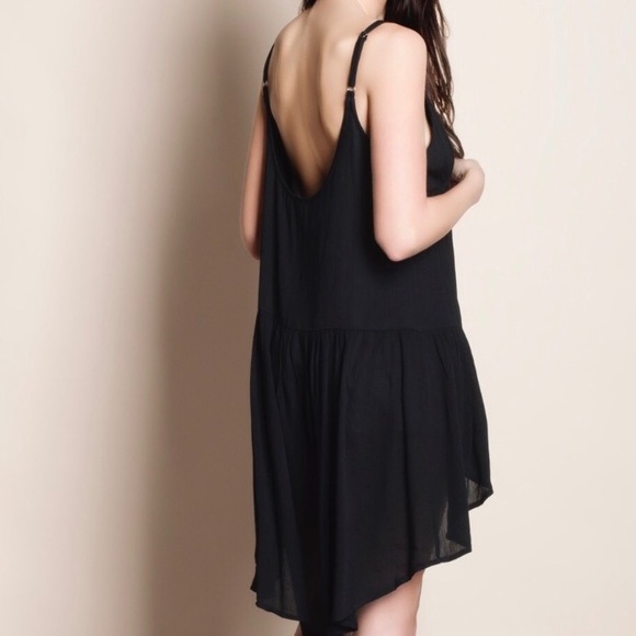 ❗️Last 1❗️Black Tie Front Strappy Duster Cover Up - Picture 4 of 4