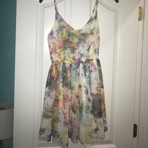 Multicolored Small Strapped Dress