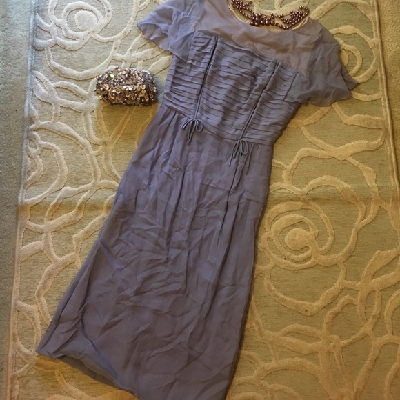 Vintage Dresses & Skirts - 🌷VINTAGE HOME SEWN🌷Lavender flirty chiffon dress