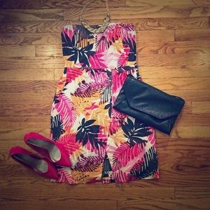 Tropical Palm Leaf Dress by Banana Republic