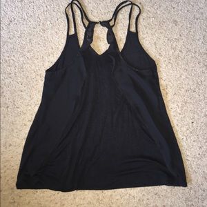 Candies black, double strap tank top.