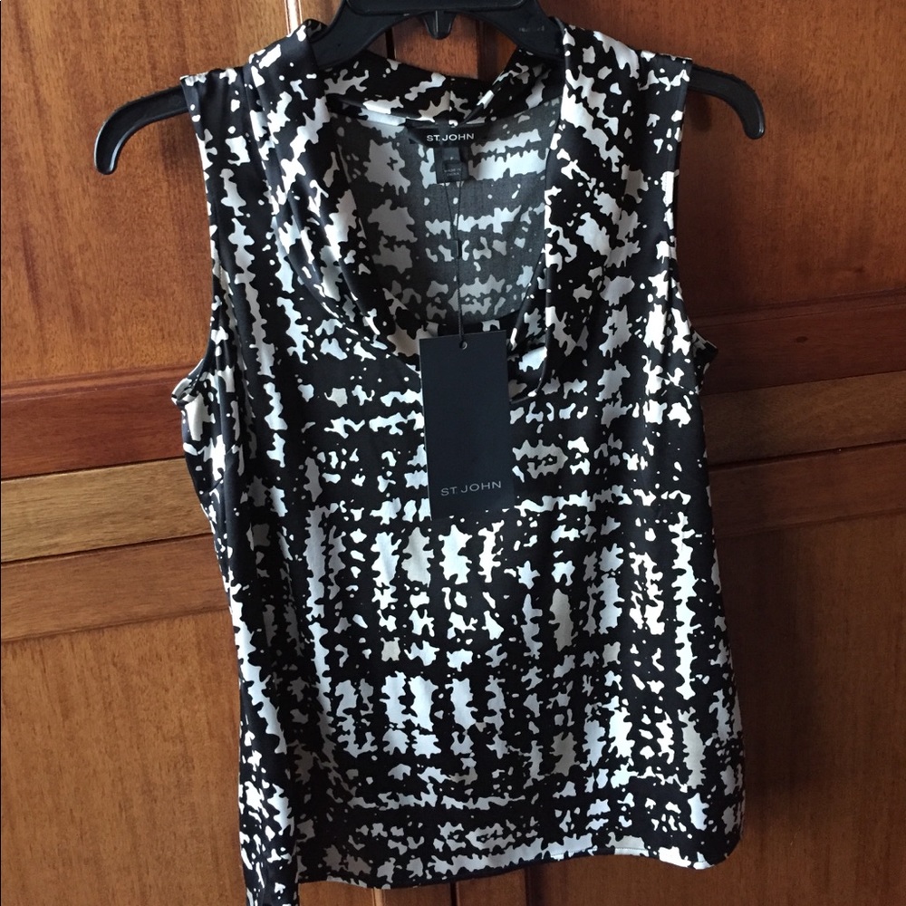 St. John sleeveless blouse