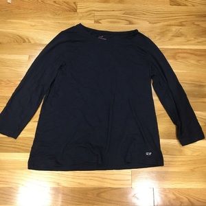 navy long sleeve shirt