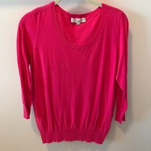 hot pink thin sweater