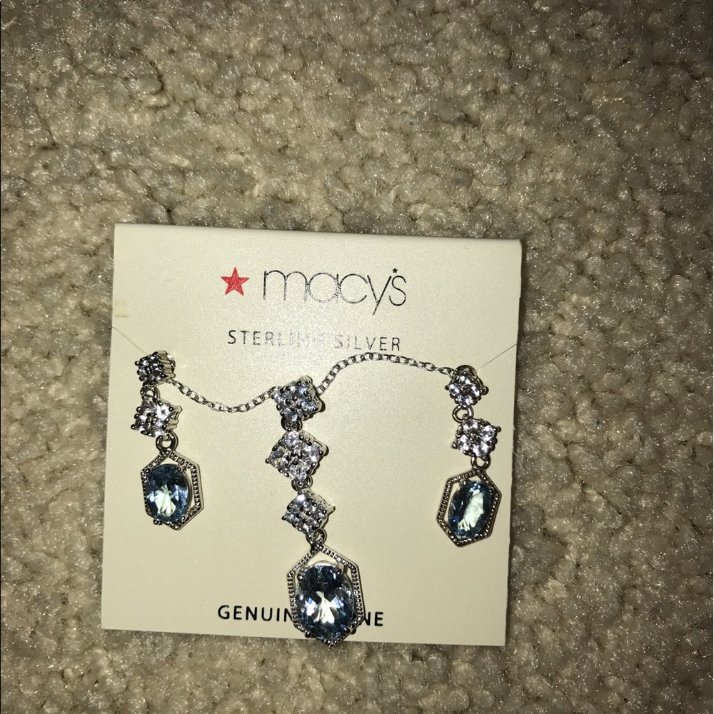 Brand new Sterling silver earrings and necklace.