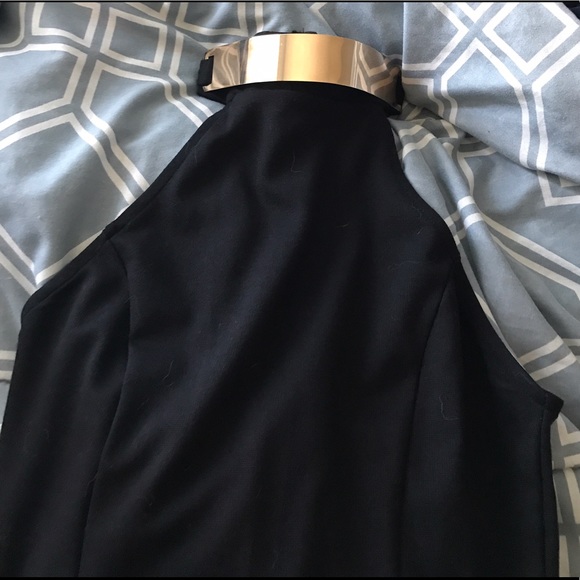 Gold neck bodycon dress - Picture 2 of 4