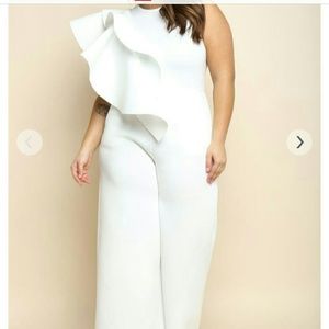 Pure  White Jump Suit