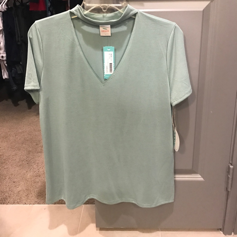 Patti Cupro Keyhole Knot Top