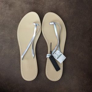 J. Crew flip flop sandals leather upper size 9-M
