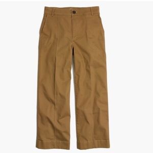 Madewell Langford Wide-Leg Pintuck Crop Pants