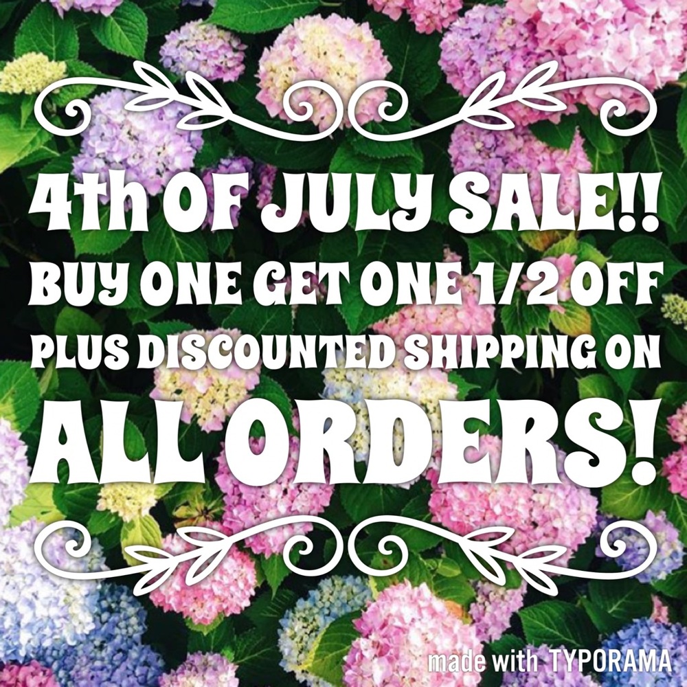 BUY ONE GET ONE 1/2 OFF