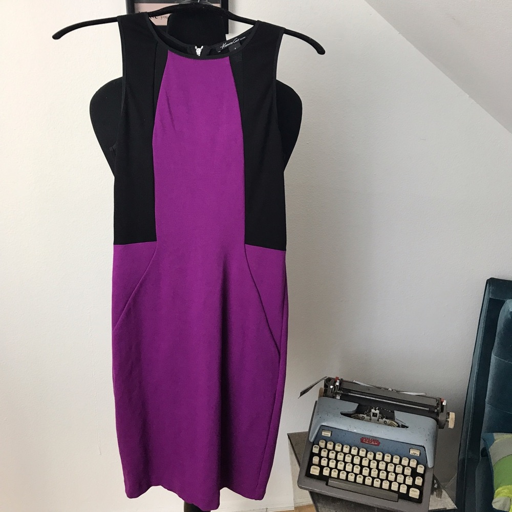 Kenneth Cole Purple Body Con Dress