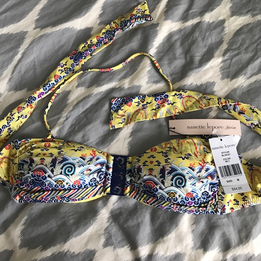 Nanette Lepore bandeau bathing suit top