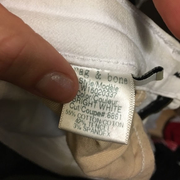 Rag & Bone White Skinny Jeans - Picture 3 of 6