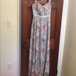 BCBGMAXAZRIA strapless, maxi dress