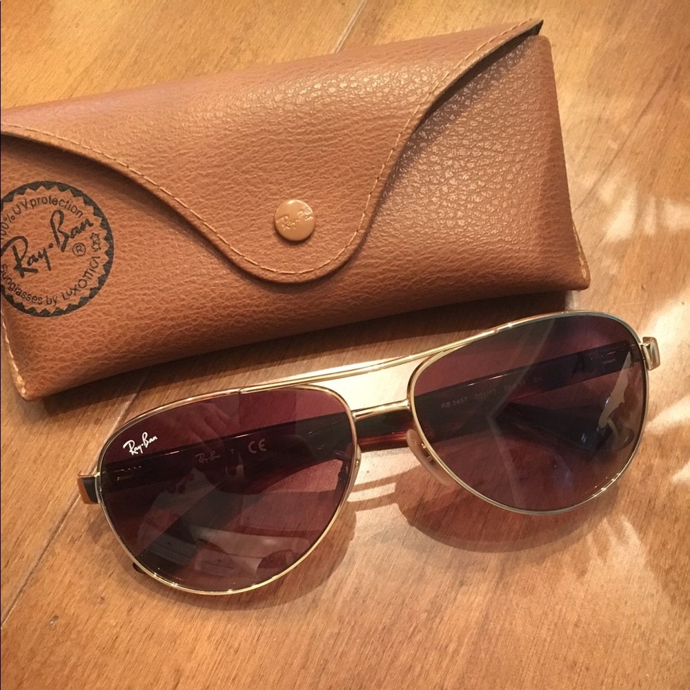 Ray Ban Aviators with Tortoiseshell Sides