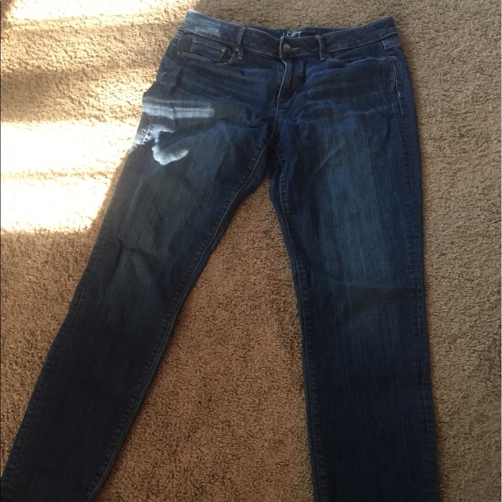 Loft size 10 curvy skinny jeans EUC