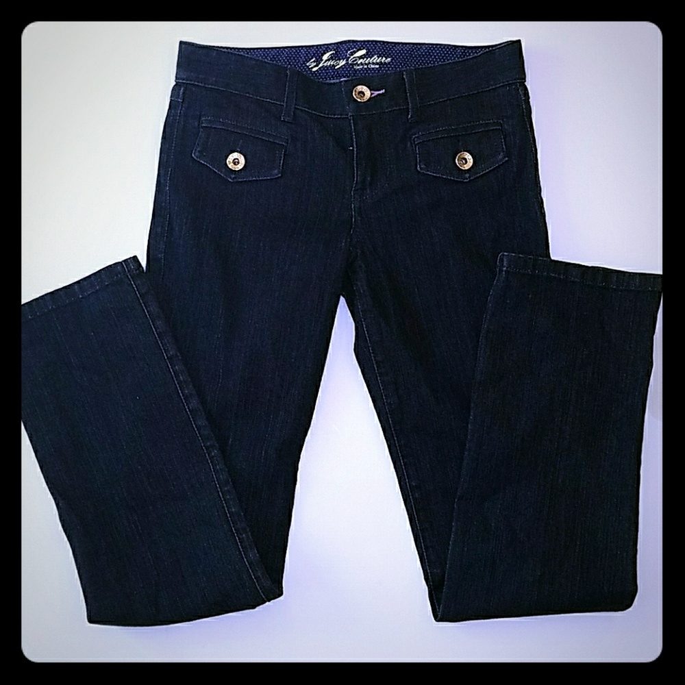Girls Juicy Couture Straight Leg Jeans