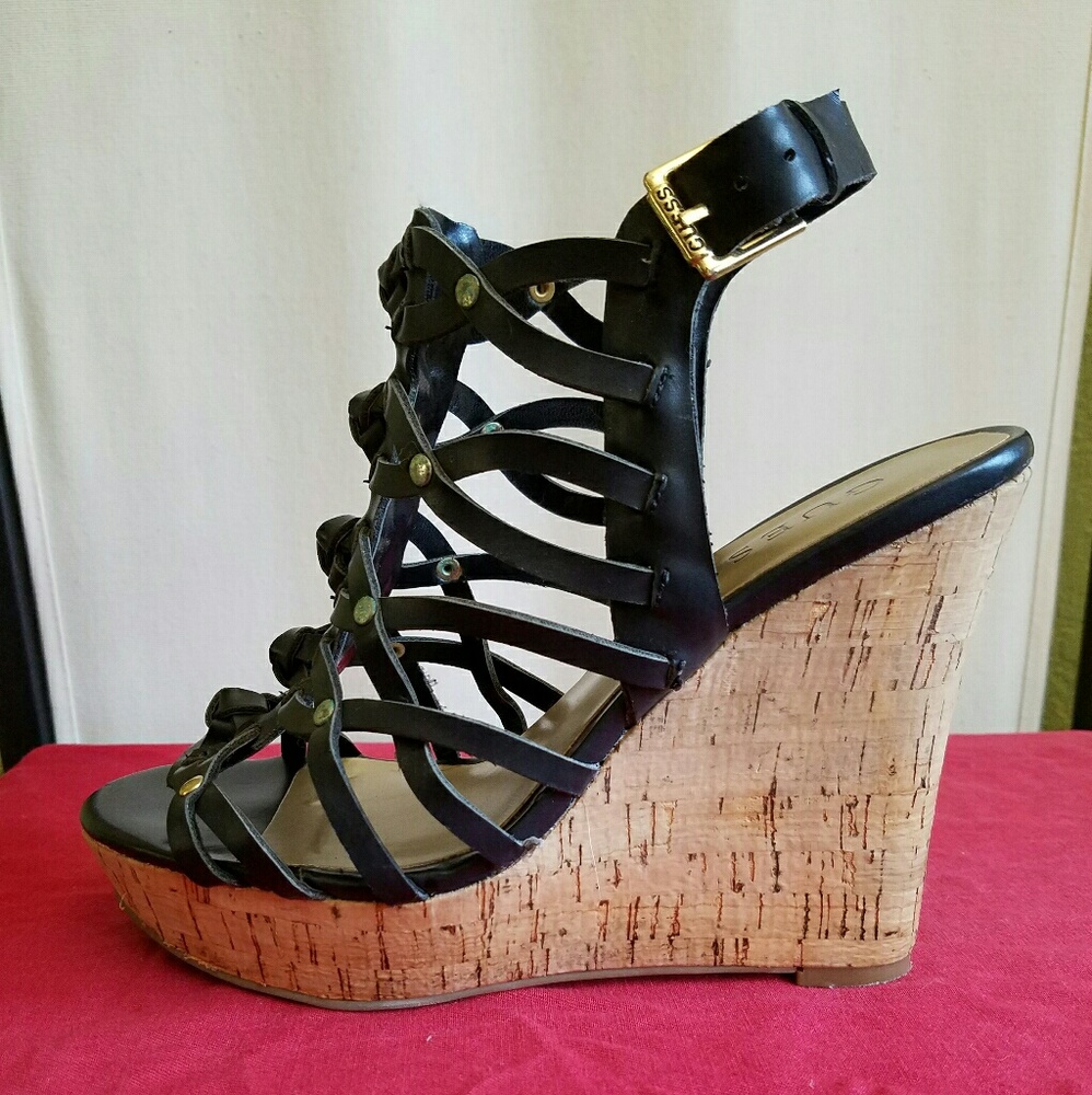 Guess, platform wedges