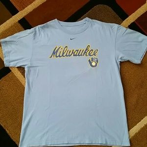 Nike Milwaukee Brewers Baseball Tee Shirt Vintage
