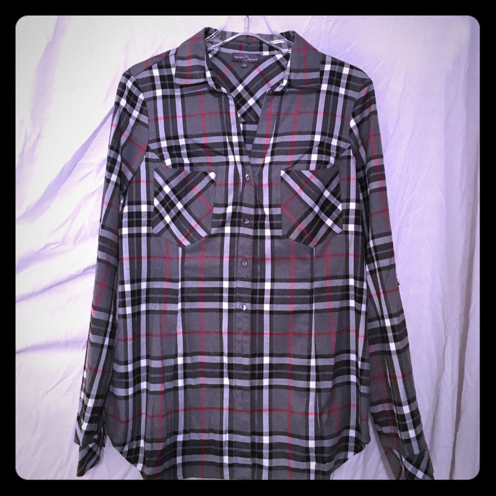 Button down flannel shirt