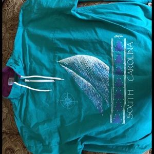 Vintage 90s turquoise lightweight jacket