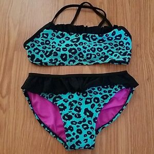 Girls cheetah print bikini