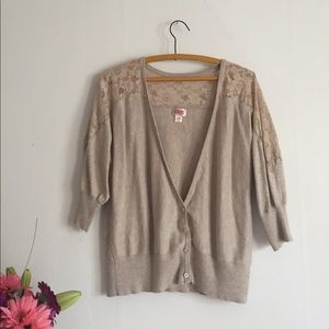 oatmeal color cardigan