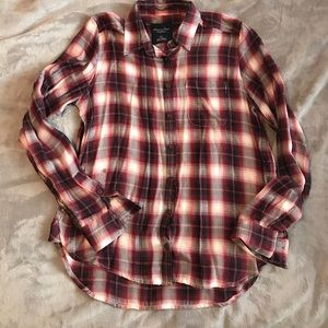 Light plaid AE button down