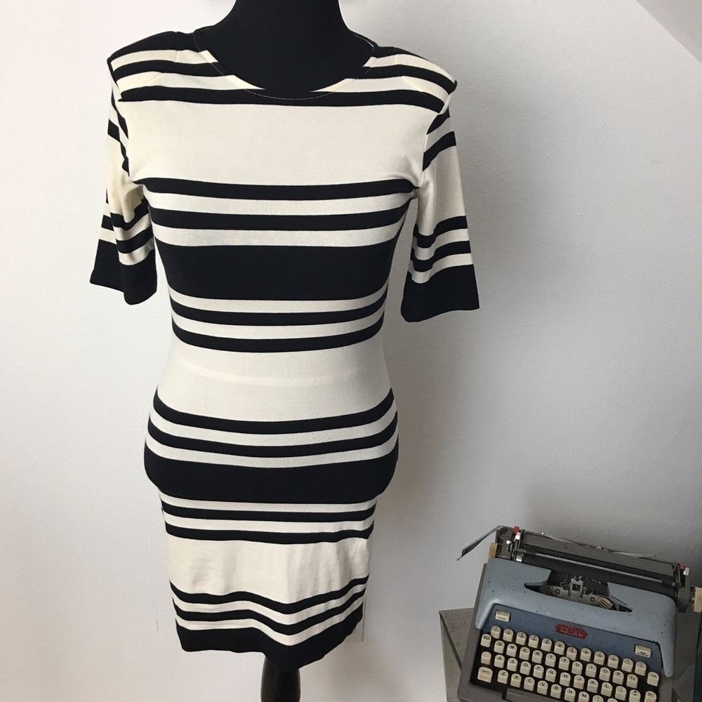 French Connection Striped Tee Dress