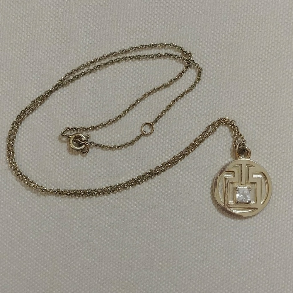 14k gold plated pendant necklace