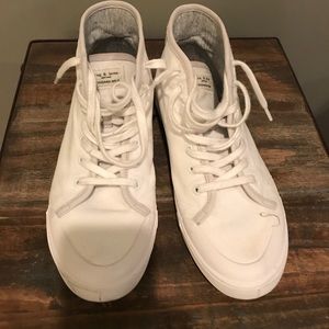 Rag and Bone white canvas high tops