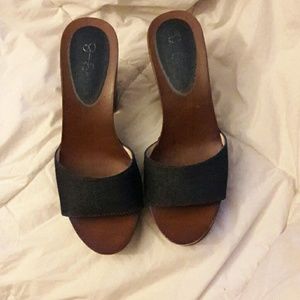 Denim jessica simpson slippers