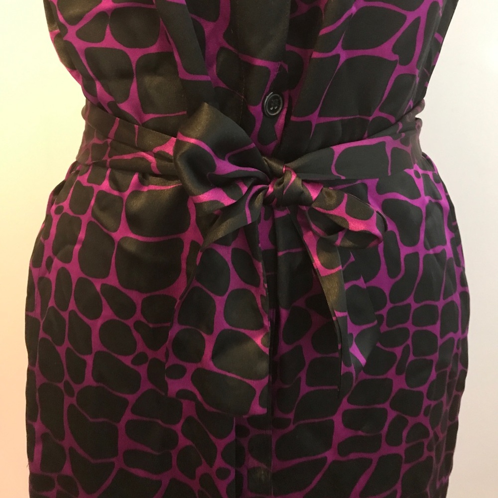 I.N.C. Purple and black "giraffe spotted" print - Picture 3 of 7