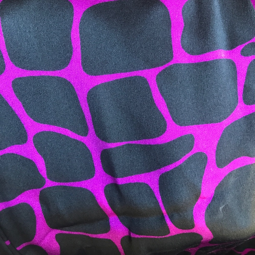 I.N.C. Purple and black "giraffe spotted" print - Picture 7 of 7