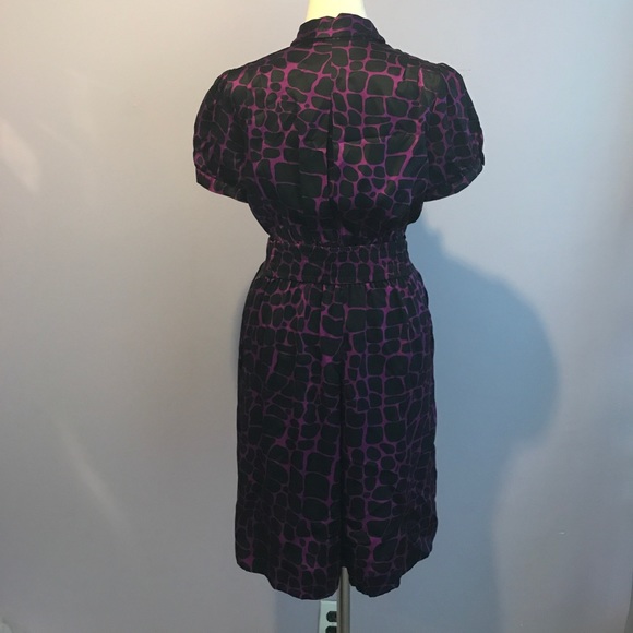 I.N.C. Purple and black "giraffe spotted" print - Picture 5 of 7