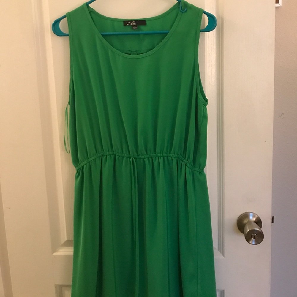 C Luce | green sleeveless dress