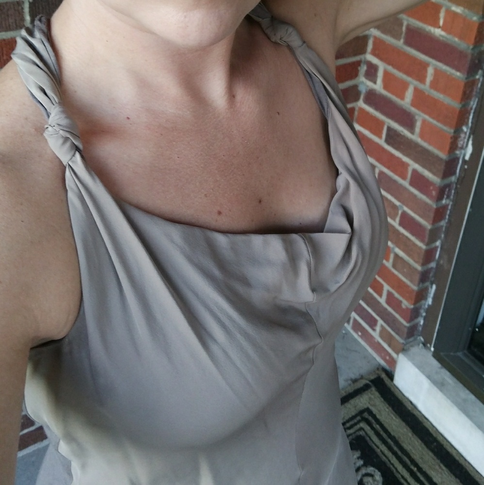 Nude Silk Dress