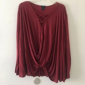 Flows draped top