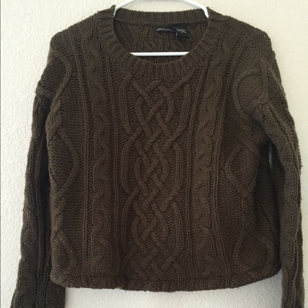 Women's Army Green Sweater