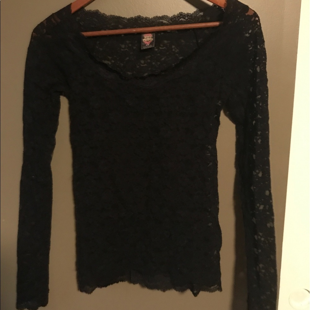 ✨flash sale✨Lace Free People Long Sleeve Top