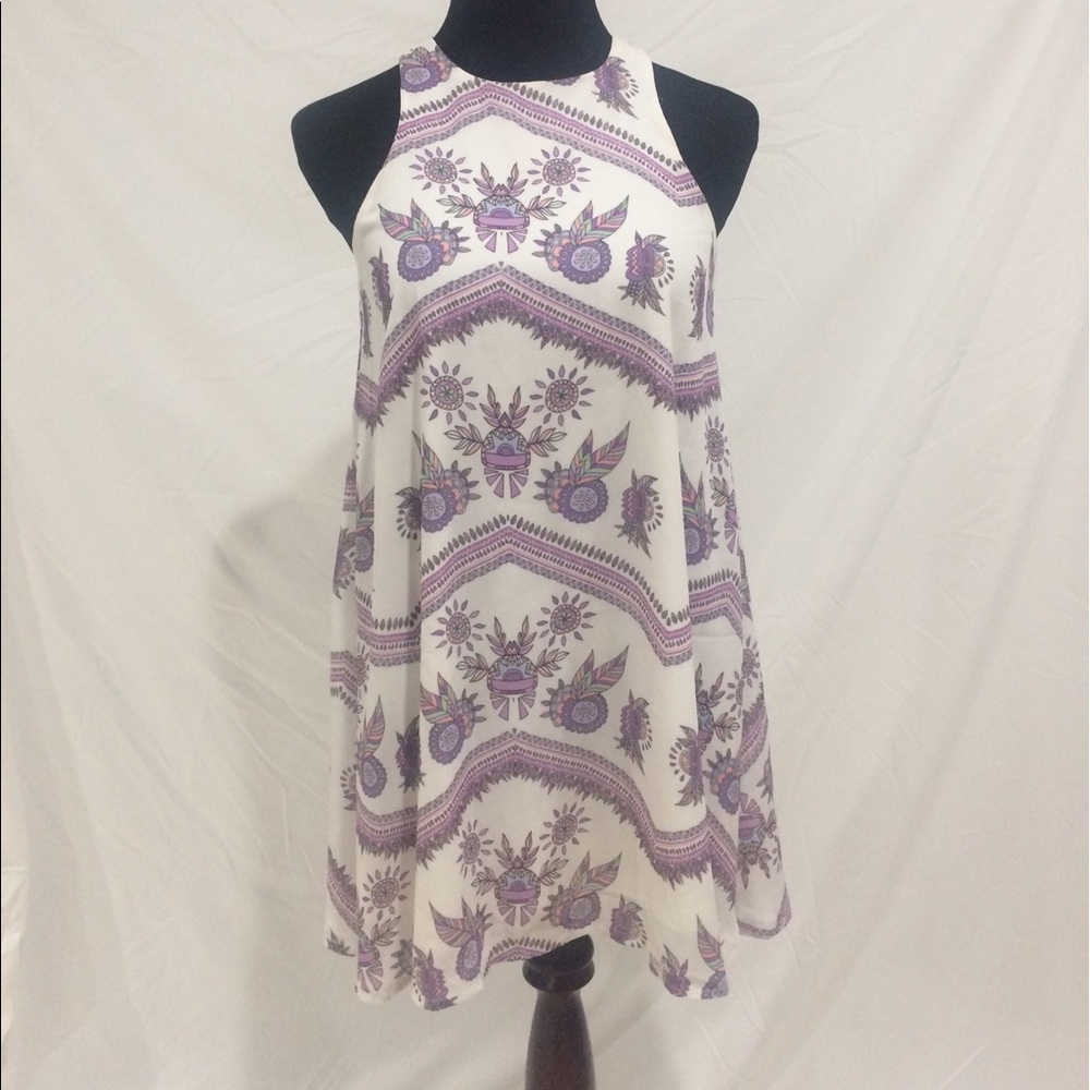 Sabo Skirt Lavender Print Dress