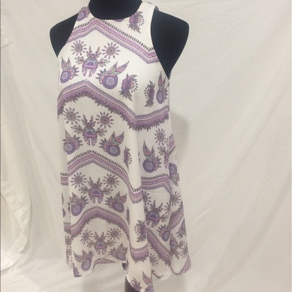 Sabo Skirt Lavender Print Dress - Picture 3 of 4
