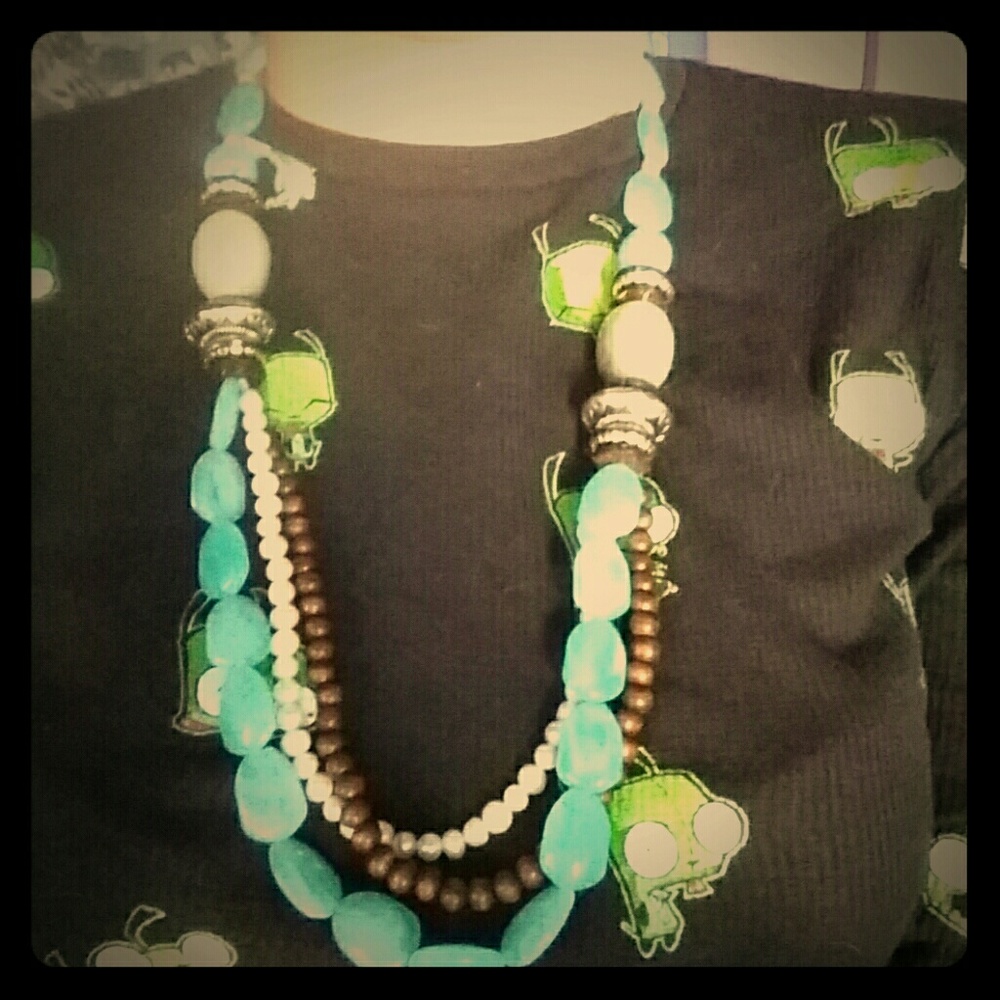 Adorned Bead Necklace