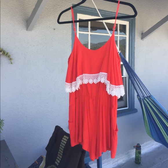 Red romper - Picture 3 of 3