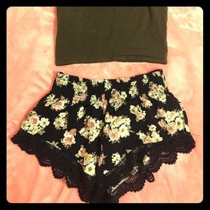 Lace trimmed Forever 21 Shorts