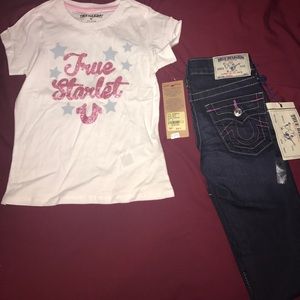 True Religion little girls set...